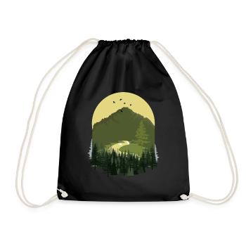 Wonderful Of Nature - Drawstring Bag - black - Front