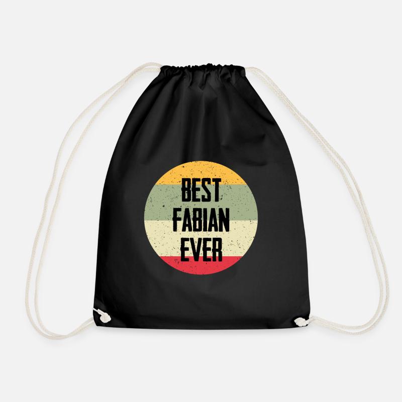 Best Fabian Ever - Drawstring Bag - black