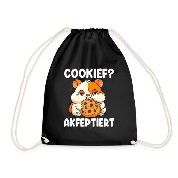 Cookief Accepts - Drawstring Bag - black - Front