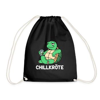Chill toad - Drawstring Bag - black - Front