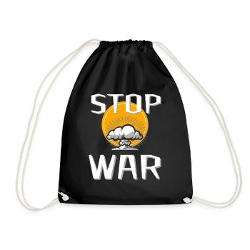STOP WAR - Sac de sport léger - noir - Devant