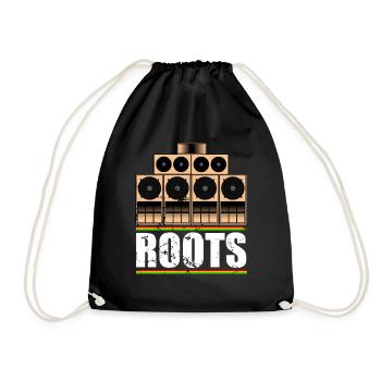 Roots Reggae - Turnbeutel - Schwarz - Vorne