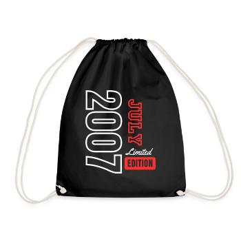 Jubiläumsgeschenk - Limitierte Auflage Juli 2007 - Turnbeutel - Schwarz - Vorne