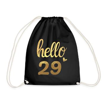 Hello 29 doré - Sac de sport léger - noir - Devant