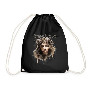 Ecce homo - Turnbeutel - Schwarz - Vorne