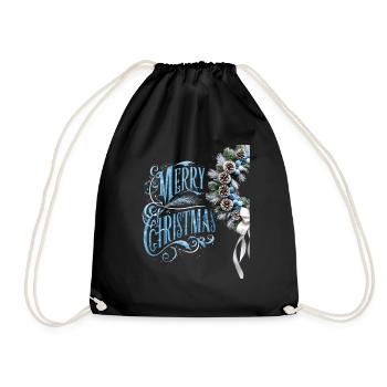Joyeux Noël neige Noël Vacances - Sac de sport léger - noir - Devant