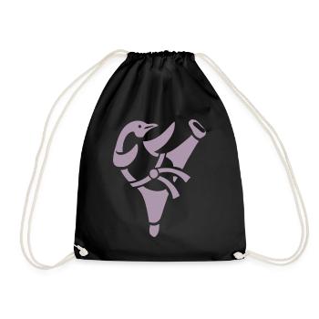 Pingouin Karaté Arts Martiaux Arts Martiaux Silhouette - Sac de sport léger - noir - Devant