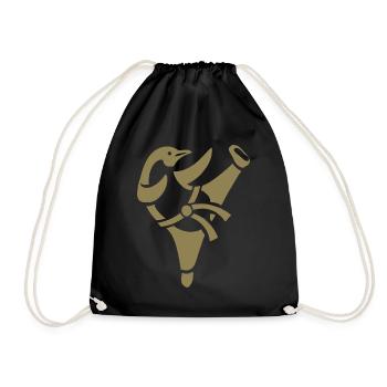 Pingouin Karaté Arts Martiaux Arts Martiaux Silhouette - Sac de sport léger - noir - Devant