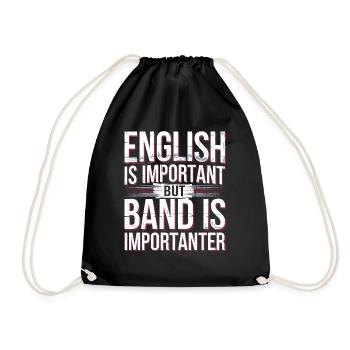For real music lovers - Drawstring Bag - black - Front