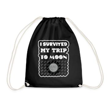 T-shirt I survived my trip to moon 2025 - Sac de sport léger - noir - Devant