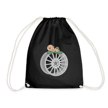 Baby - Drawstring Bag - black - Front
