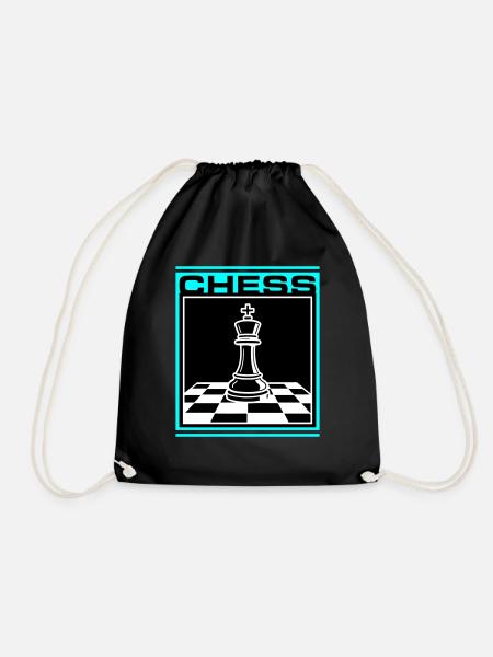 Schach König Chess - Turnbeutel - Schwarz