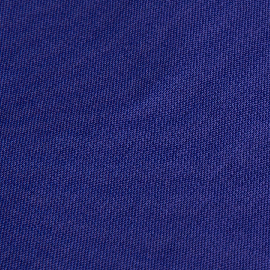 Salt Harbour badge on a drawstring bag, royal blue, close-up