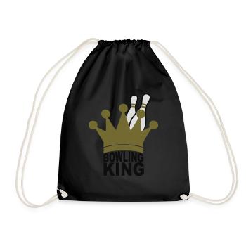 Bowling King - Turnbeutel - Schwarz - Vorne