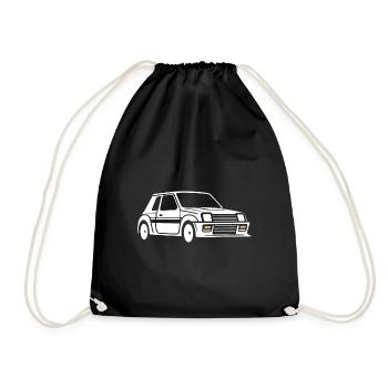 Rally Vehicle - Drawstring Bag - black - Front