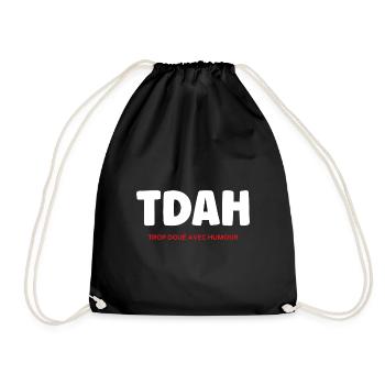 TDAH - Sac de sport léger - noir - Devant