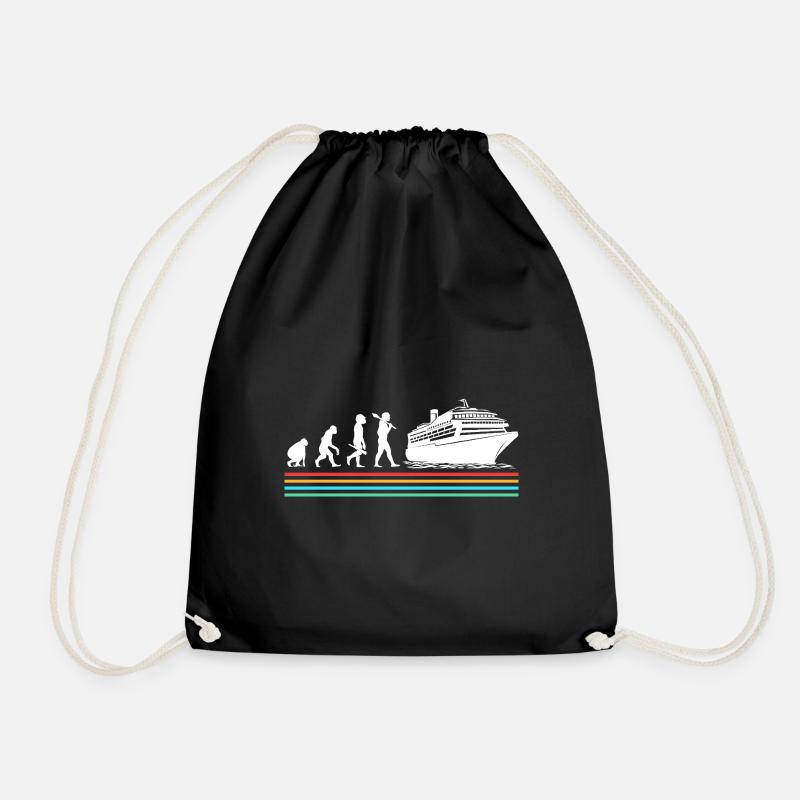 Cruise Cruise Ship Evolution - Drawstring Bag - black