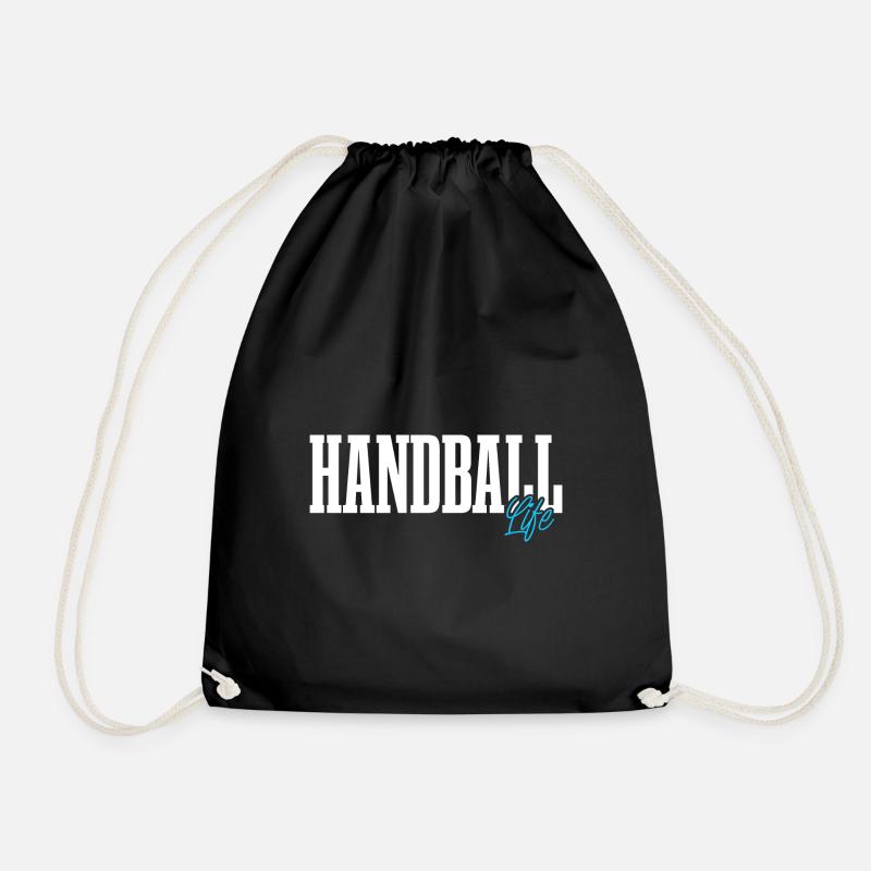 Handball Handballer - Turnbeutel - Schwarz