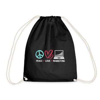 Marketing Manager - Drawstring Bag - black - Front