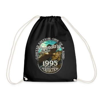 Legendary since 1995 - Drawstring Bag - black - Front
