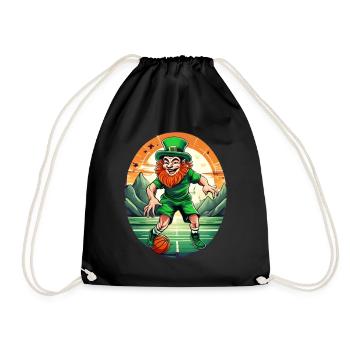 Basket-ball Trèfle de la Saint-Patrick - Sac de sport léger - noir - Devant