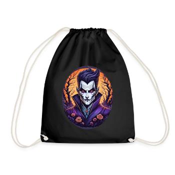 Gruseliges Halloween-partykostüm Vampir - Drawstring Bag - black - Front
