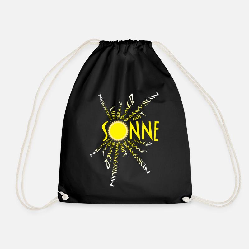 Sonne Sonnenschein - Turnbeutel - Schwarz