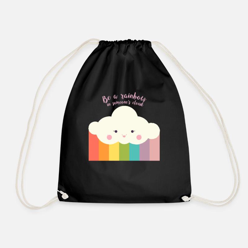 Be a Rainbow - Turnbeutel - Schwarz