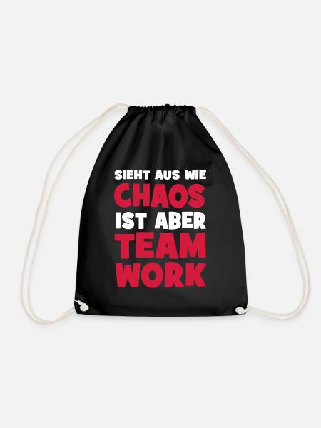 Teamwork - Turnbeutel - Schwarz