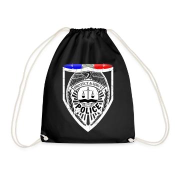 Policier - Sac de sport léger - noir - Devant