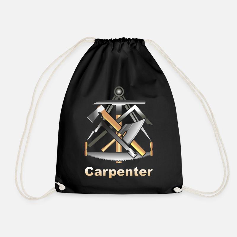 Carpenter, Craft mark, Sign, Logo - Turnbeutel - Schwarz