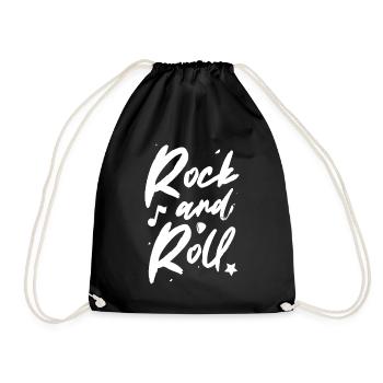 Rock 'n' Roll - Turnbeutel - Schwarz - Vorne