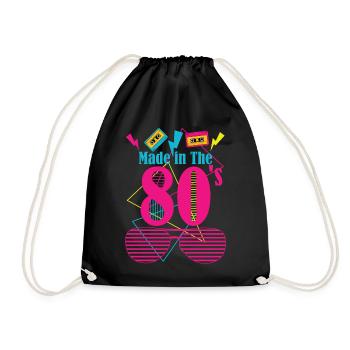 80's Made - Turnbeutel - Schwarz - Vorne