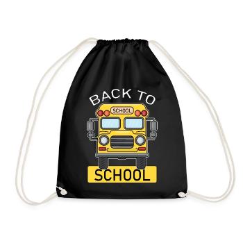 Retour à l’école Démarrer l’autobus scolaire - Sac de sport léger - noir - Devant