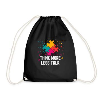Tshirt autistique Autimus Cadeau Asperger Enfants - Sac de sport léger - noir - Devant