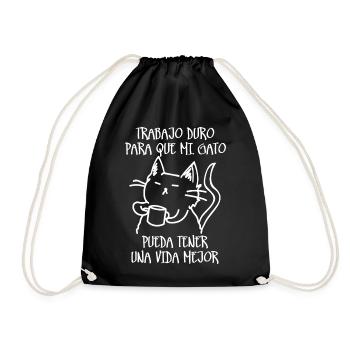 Travail acharné (sombre) - Sac de sport léger - noir - Devant