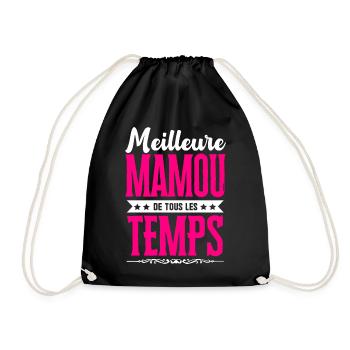 Meilleure Mamou de Tous les Temps - Rose/Blanc - Sac de sport léger - noir - Devant