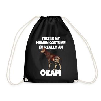 Okapi Zoo Expedition - Turnbeutel - Schwarz - Vorne
