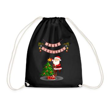 Joyeux Noël Père Noël - Sac de sport léger - noir - Devant