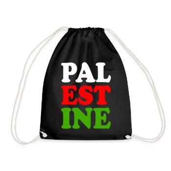Palestina - Turnbeutel - Schwarz - Vorne