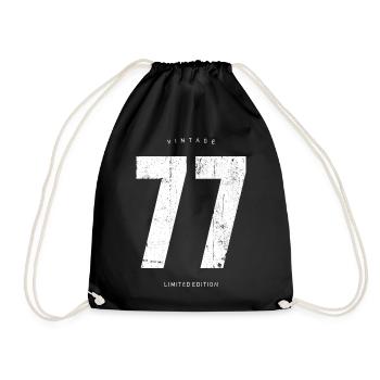 Vintage 77 Limited Edition - Drawstring Bag - black - Front