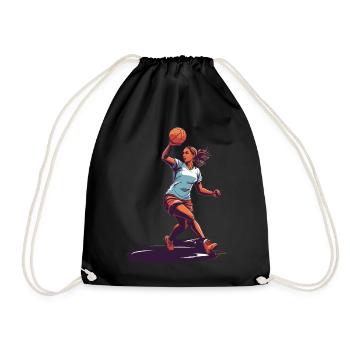 Joueur de handball streetwear Un style iconique - Sac de sport léger - noir - Devant