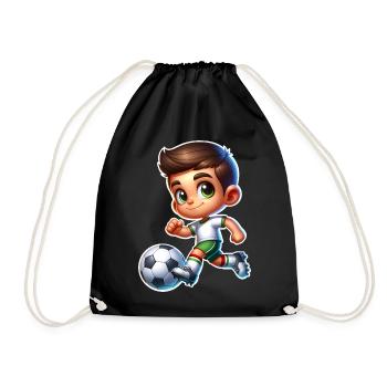Soccer - Drawstring Bag - black - Front
