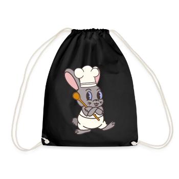 Lapin Chef Cuisiniers Cuisinier Hôte Lapin - Sac de sport léger - noir - Devant