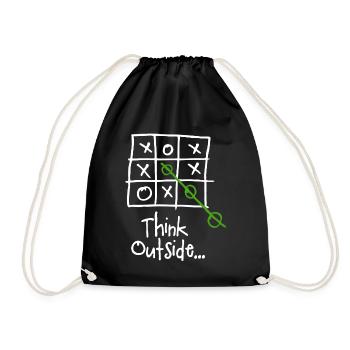 Think Outside the Box - Pensez Hors des Cases - Sac de sport léger - noir - Devant
