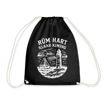 Rüm Hart - Clear Kiming - white - Drawstring Bag - black - Front