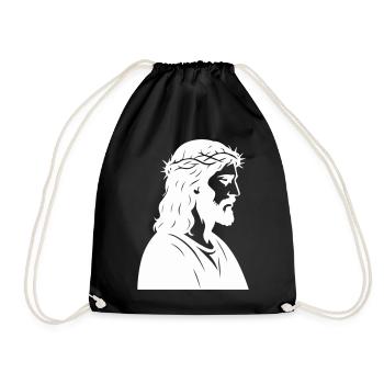 Silhouette de Jésus-Christ - Sac de sport léger - noir - Devant