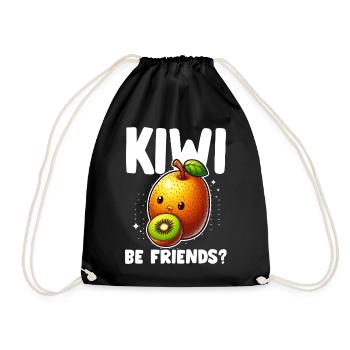 Kiwi Complice des Fruits - Sac de sport léger - noir - Devant