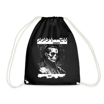 Memento Mori Skelett - Turnbeutel - Schwarz - Vorne