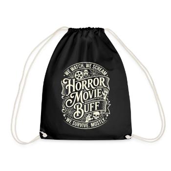 Horror Movies Fan Circle - Drawstring Bag - black - Front